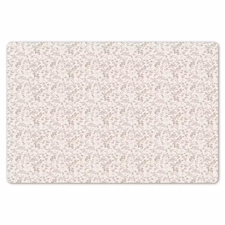 Placemat - 6 stuks - Bloemen - Patroon - Taupe — 7