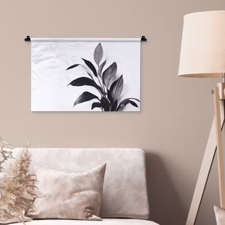 Wandkleed - Plant - Bladeren - Minimalistisch - Zwart — 2