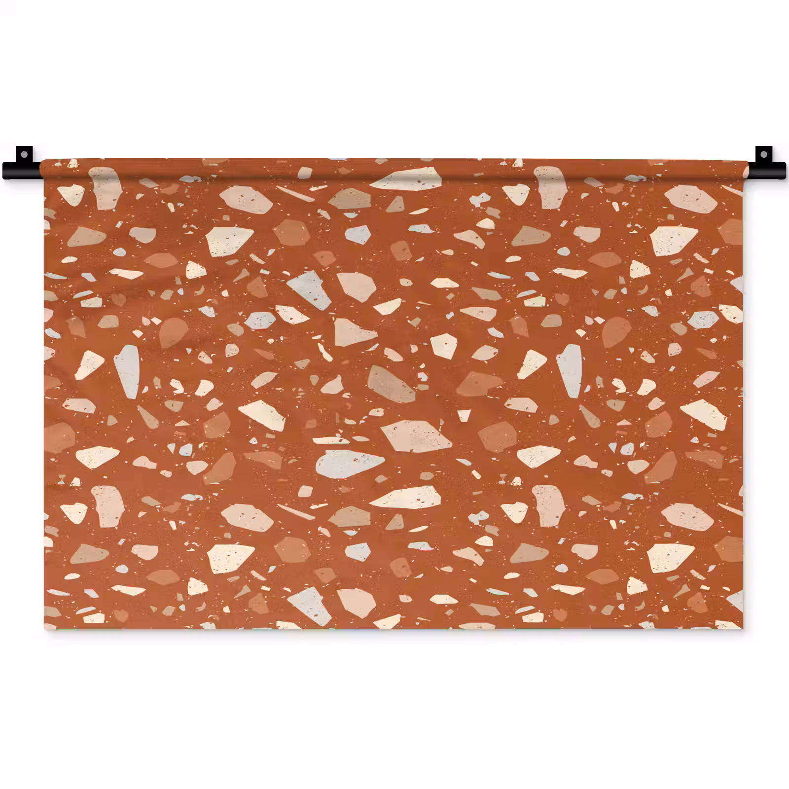 Wandkleed - Terrazzo - Patroon - Klei — 1