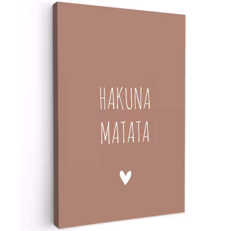 Buiten canvas - Spreuken - Hakuna matata - Quotes — 1