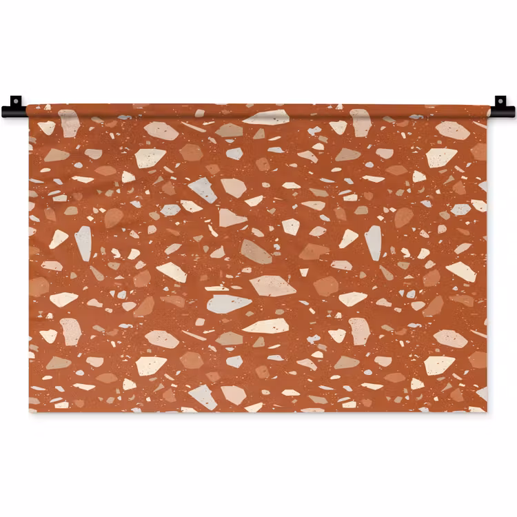 Wandkleed - Terrazzo - Patroon - Klei — 1