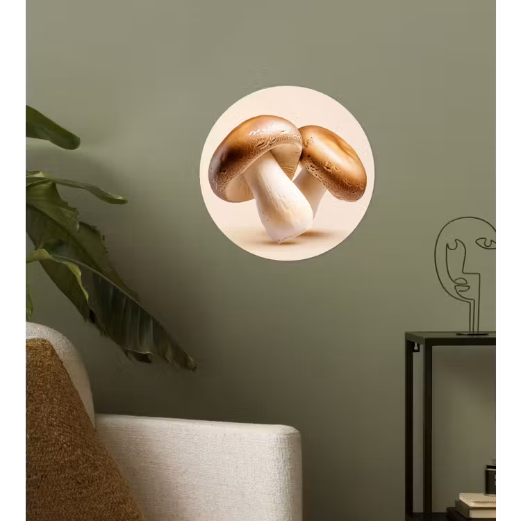 Behangcirkel - Champignons - Zacht - Beige — 3