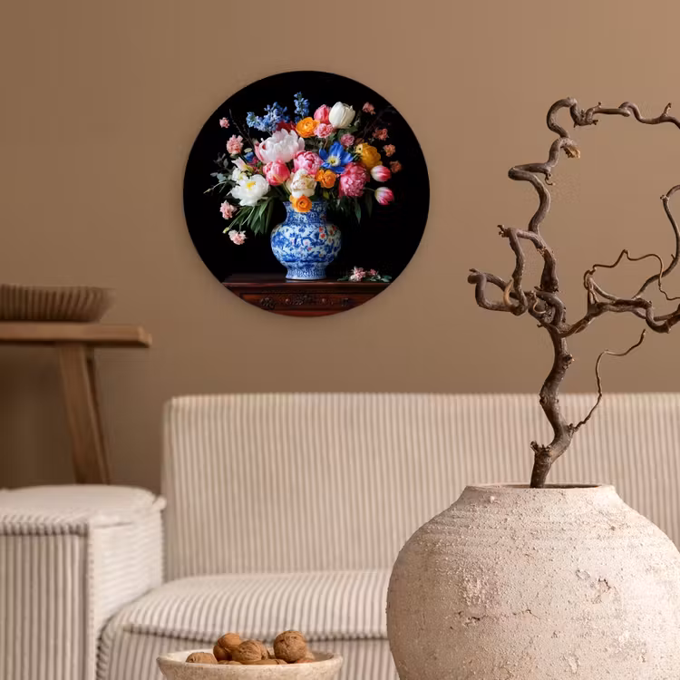 Muurcirkel - Rozen - Bloemen - Vaas - Boeket — 2