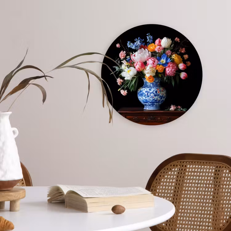 Muurcirkel - Rozen - Bloemen - Vaas - Boeket — 4
