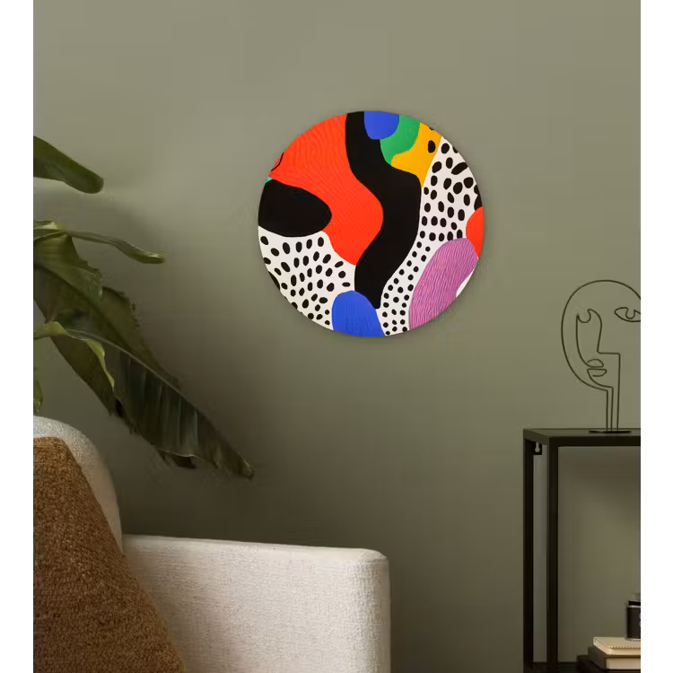 Muurcirkel - Abstract - Vormen - Kleuren - Stippen — 3