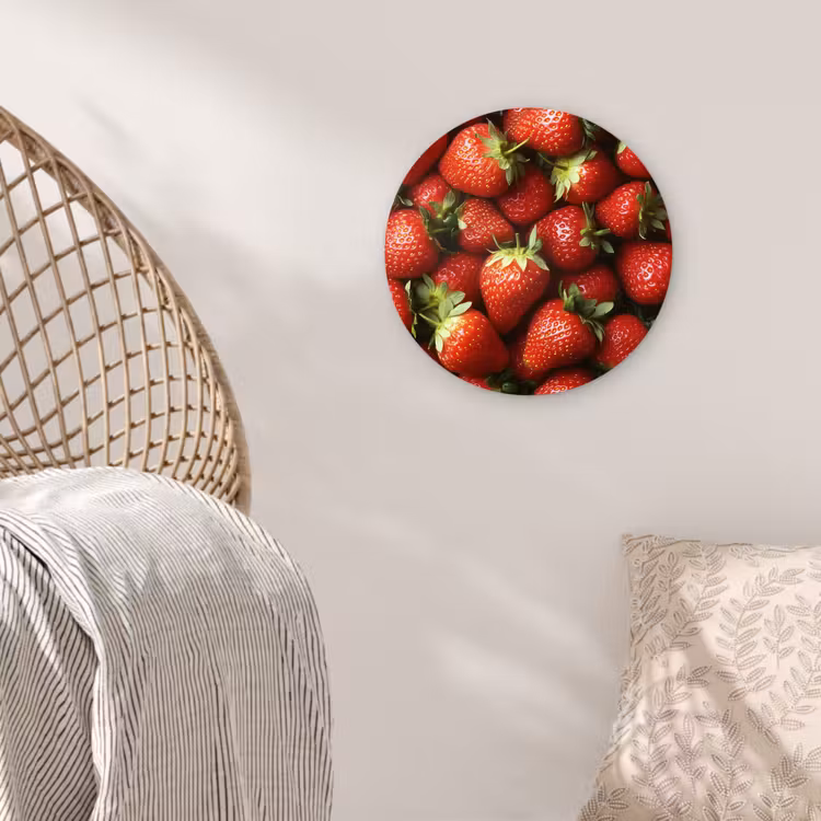 Muurcirkel - Aardbei - Fruit - Rood — 5