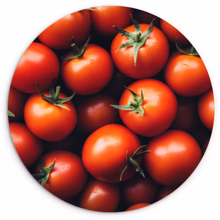 Muurcirkel - Groente - Rood - Tomaten — 1