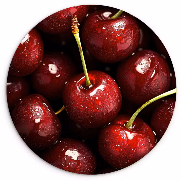Muurcirkel - Rood - Fruit - Kersen — 1