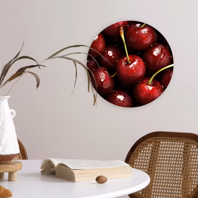 Muurcirkel - Rood - Fruit - Kersen — 4