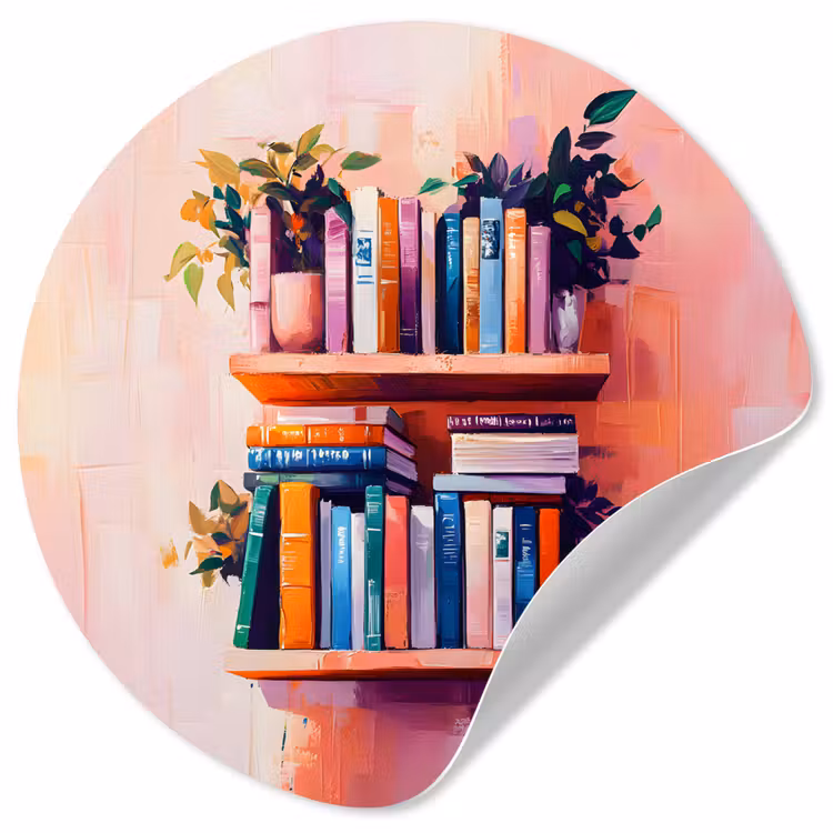 Behangcirkel - Planken - Boeken - Bladeren — 1