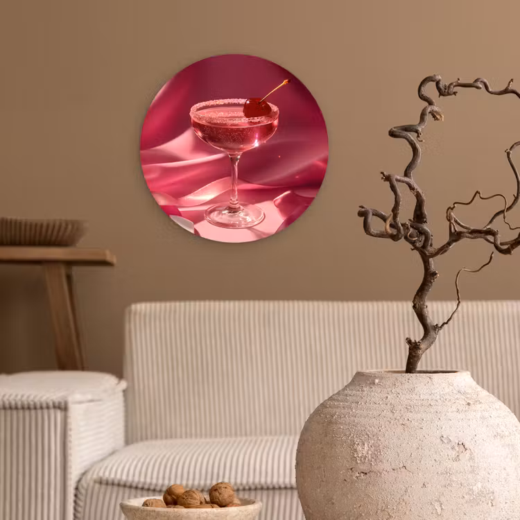 Muurcirkel - Cocktail - Pink - Luxe — 2