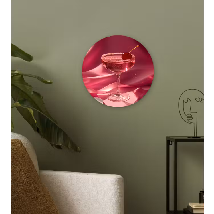 Muurcirkel - Cocktail - Pink - Luxe — 3