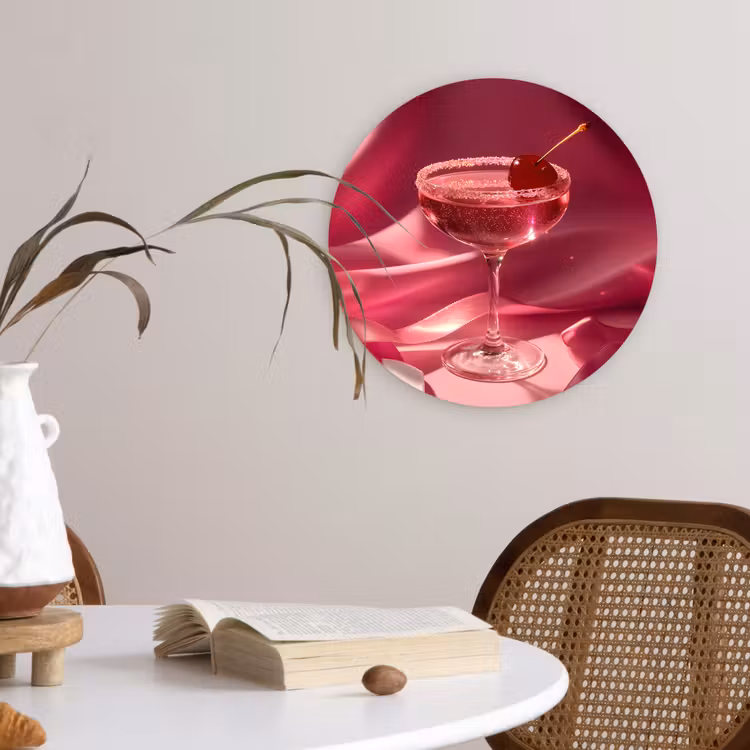 Muurcirkel - Cocktail - Pink - Luxe — 4