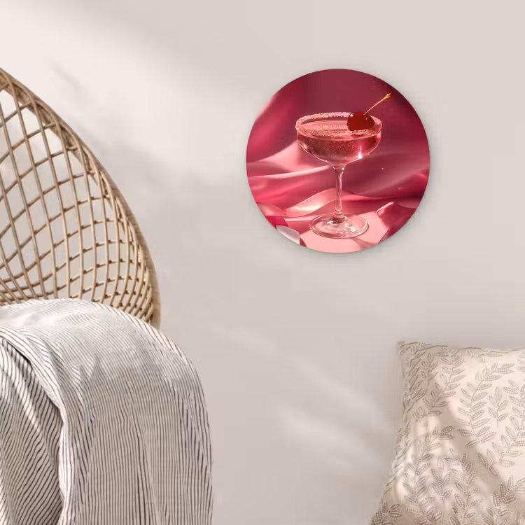Muurcirkel - Cocktail - Pink - Luxe — 5