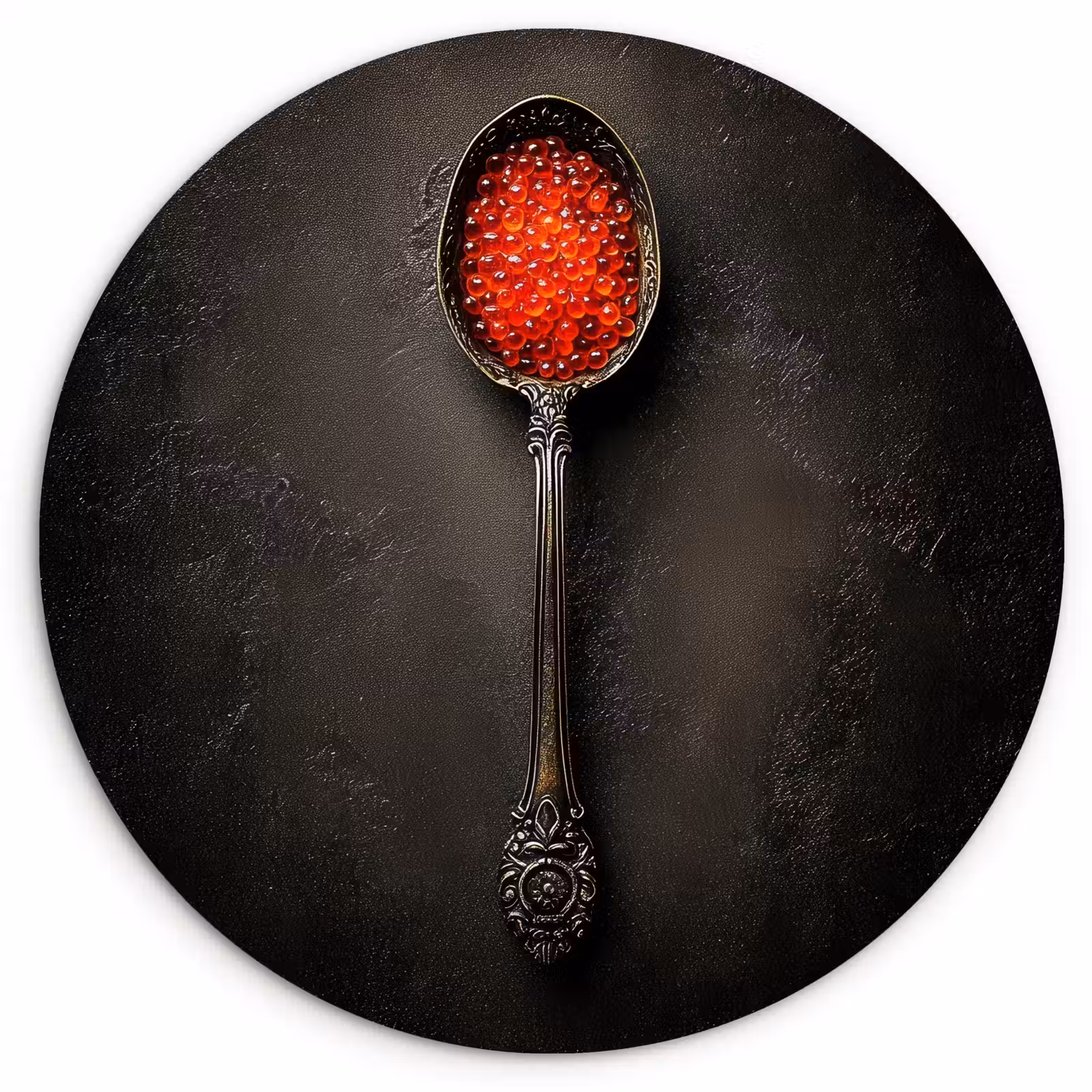 Muurcirkel - Zwart - Lepel - Caviar — 1