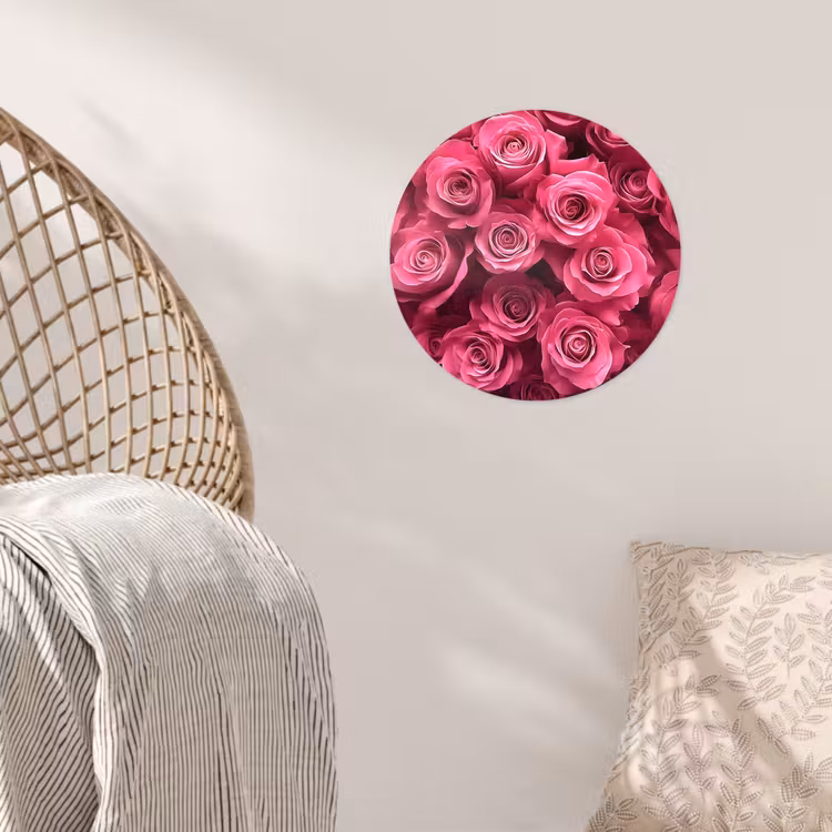 Behangcirkel - Rozen - Pink - Bloem — 5