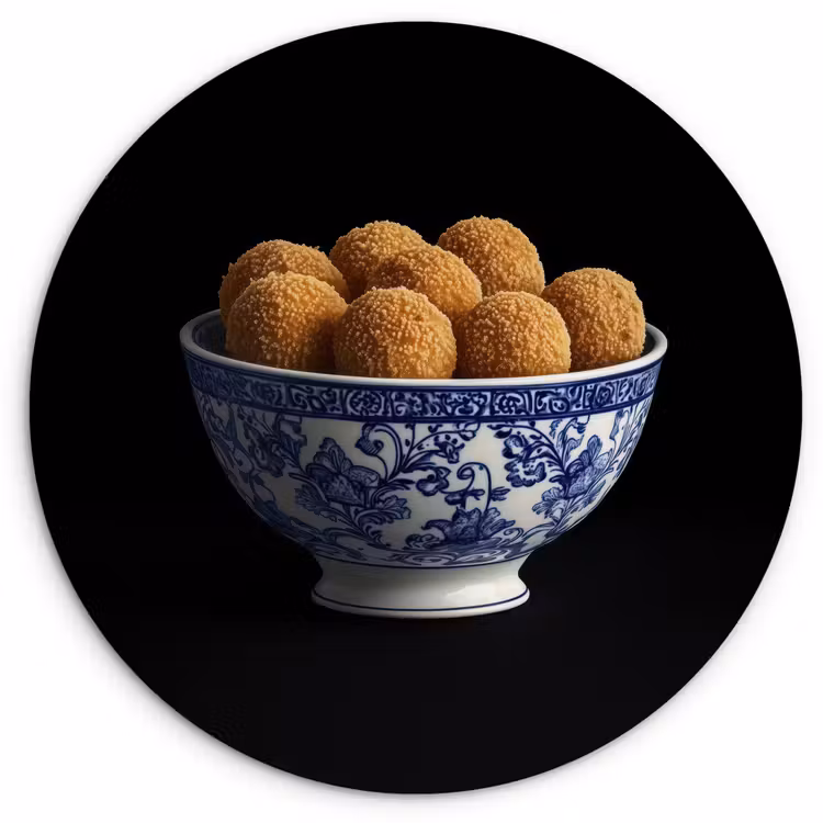 Muurcirkel - Delfts blauw - Bitterballen - Holland - Schaal — 1