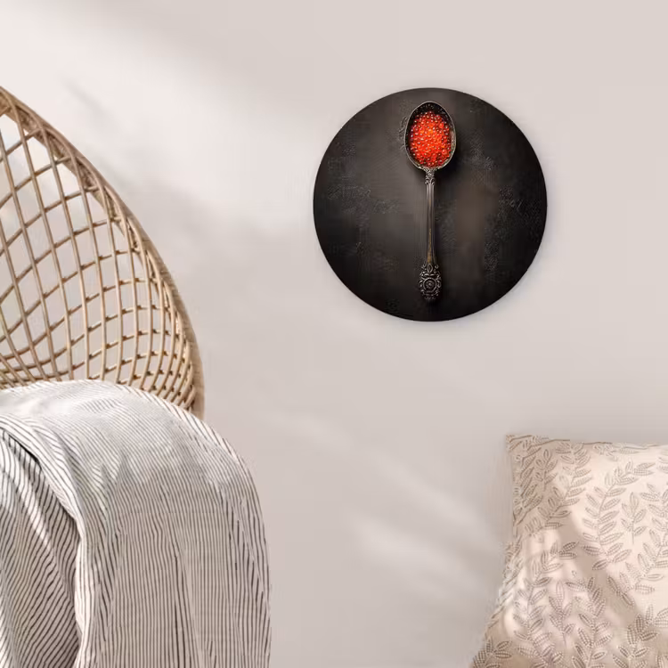 Muurcirkel - Zwart - Lepel - Caviar — 5