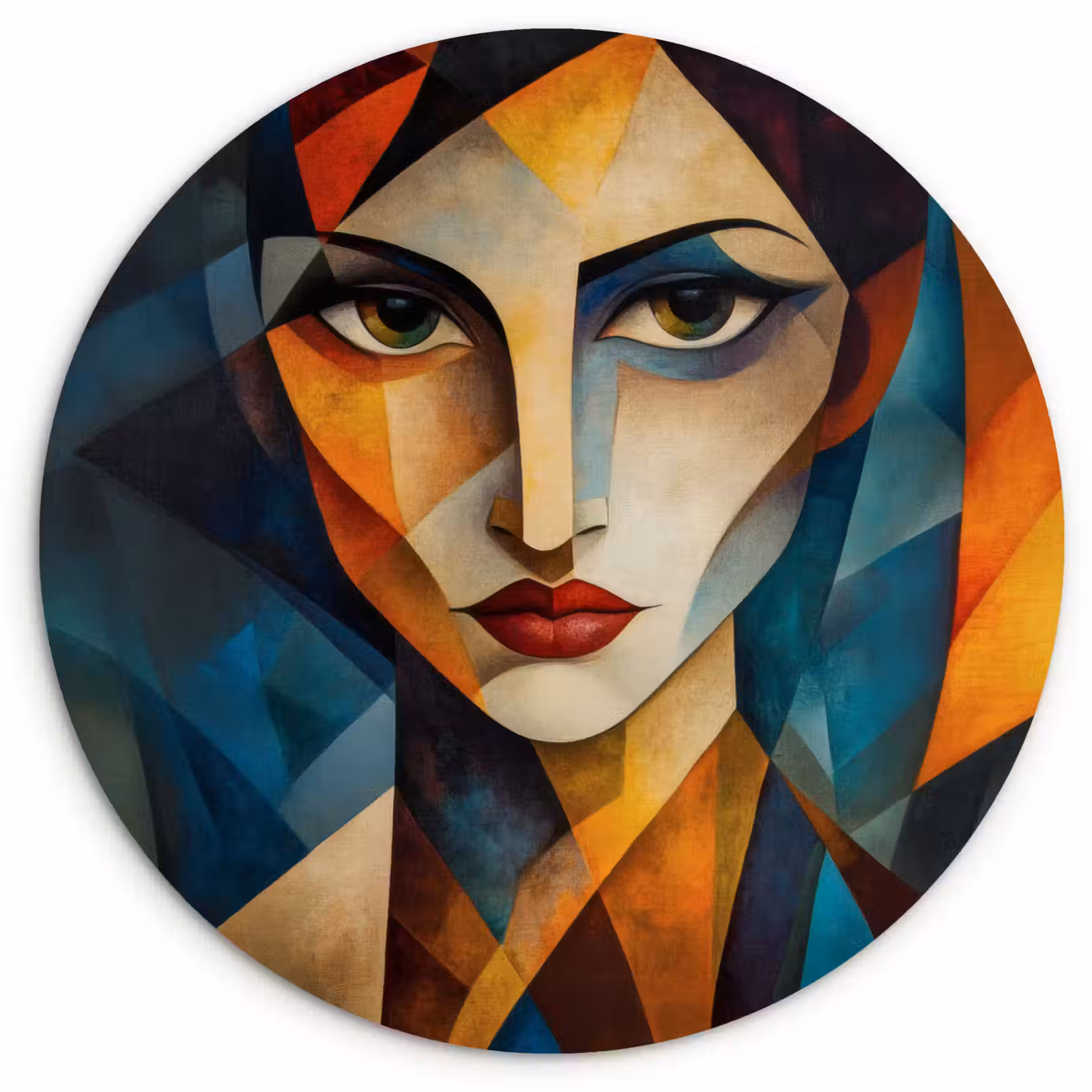 Muurcirkel - Portret - Abstract - Vormen — 1