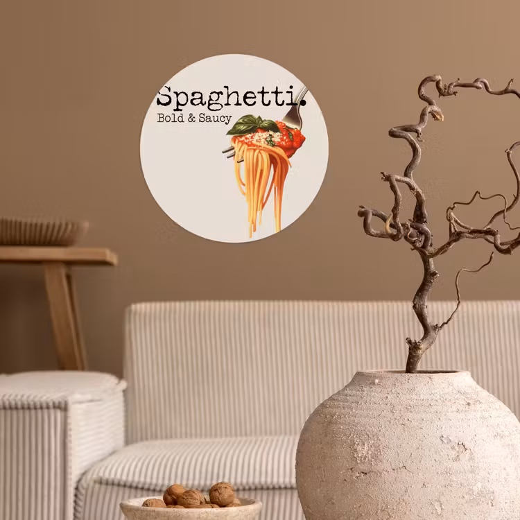 Behangcirkel - Spaghetti - tomatensaus - Parmezaanse kaas — 2
