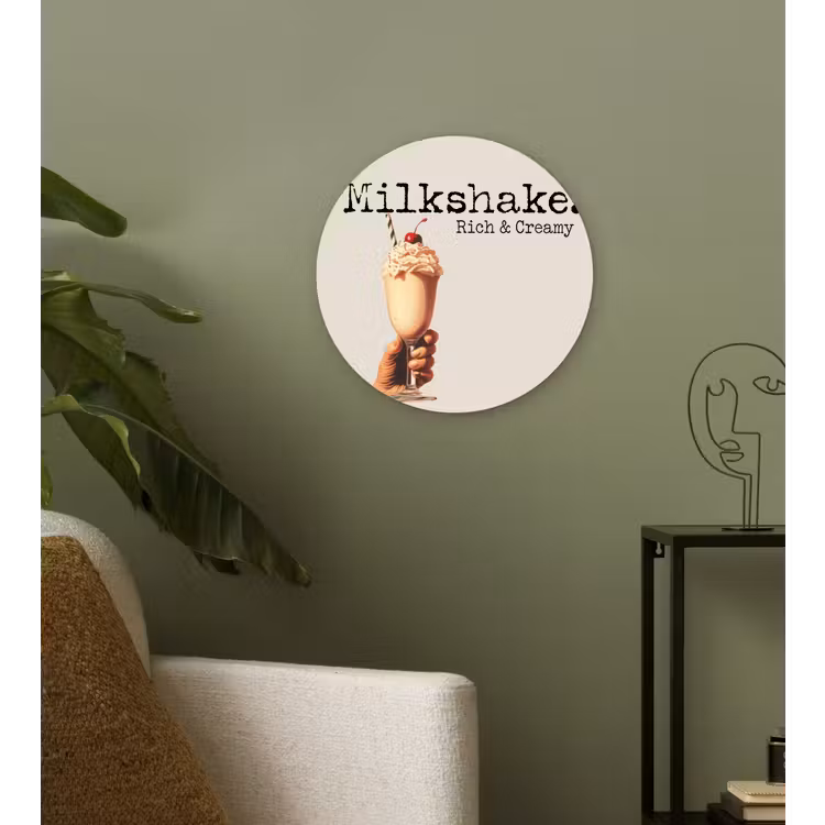 Muurcirkel - Milkshake - Kers - Rietje — 3