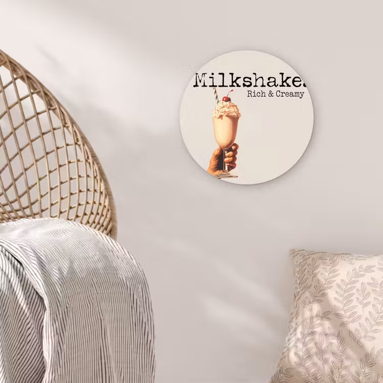 Muurcirkel - Milkshake - Kers - Rietje — 5