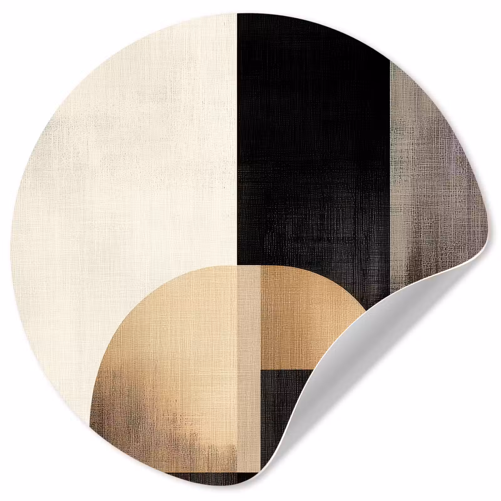 Behangcirkel - Vormen - Modern - Zwart — 1