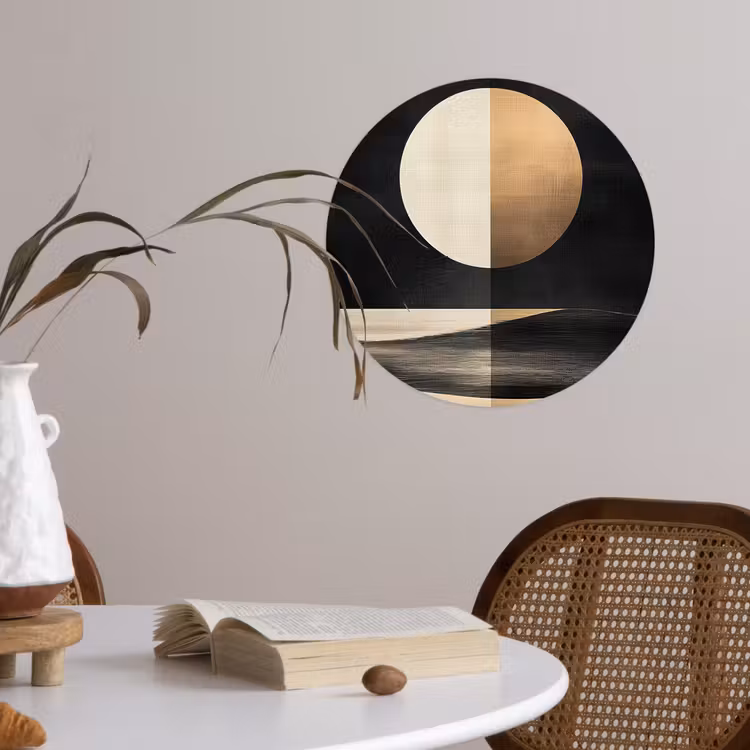 Behangcirkel - Maan - Cirkel - Goud — 4