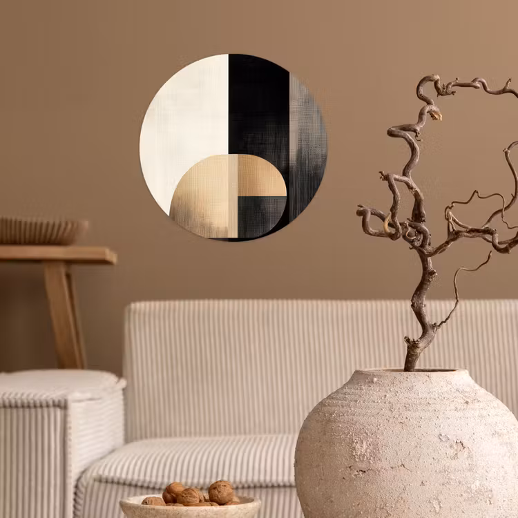 Behangcirkel - Vormen - Modern - Zwart — 2