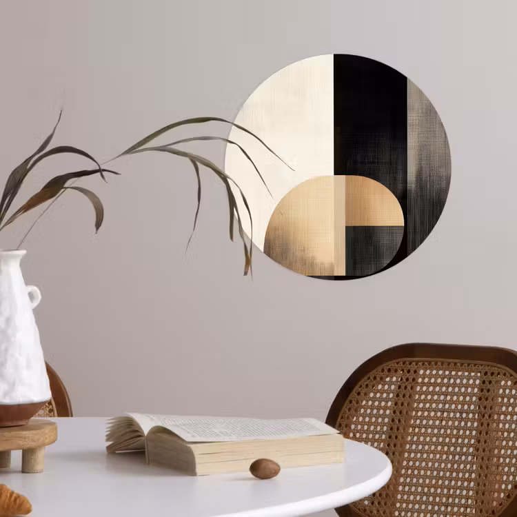 Behangcirkel - Vormen - Modern - Zwart — 4