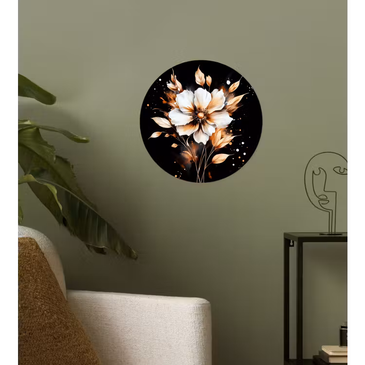 Behangcirkel - Bloem - Verf - Goud - Graffiti - Modern — 3