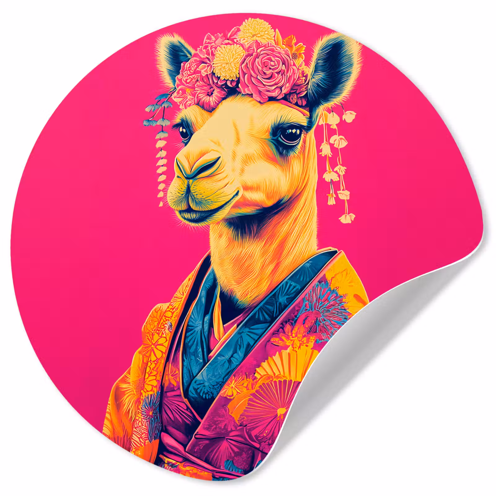 Behangcirkel - Kameel - Bloemen - Kimono - Waaiers — 1