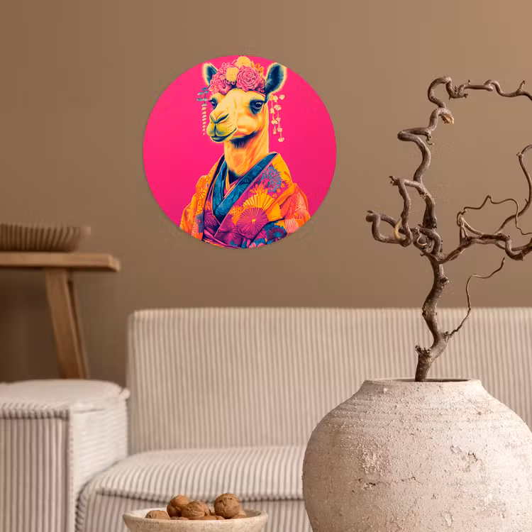 Behangcirkel - Kameel - Bloemen - Kimono - Waaiers — 2