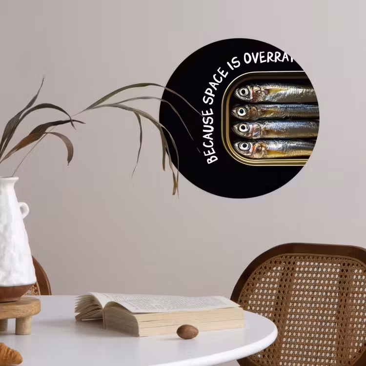 Behangcirkel - Sardines - Tekst - Vis - Blik — 4