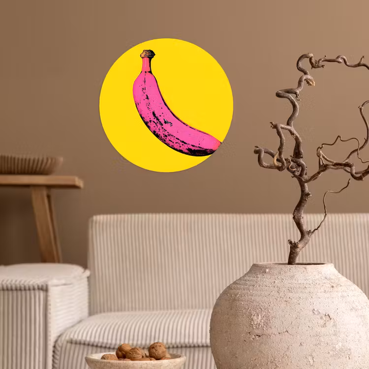 Behangcirkel - Banaan - Grafisch - Geel — 2