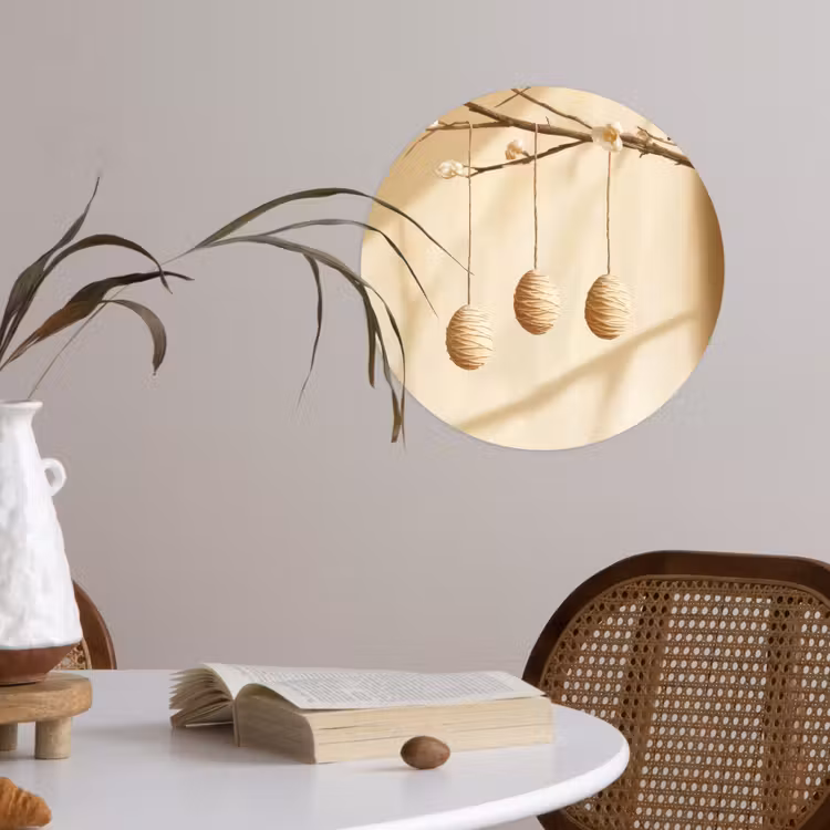 Behangcirkel - Beige - Paastak - Eieren — 4