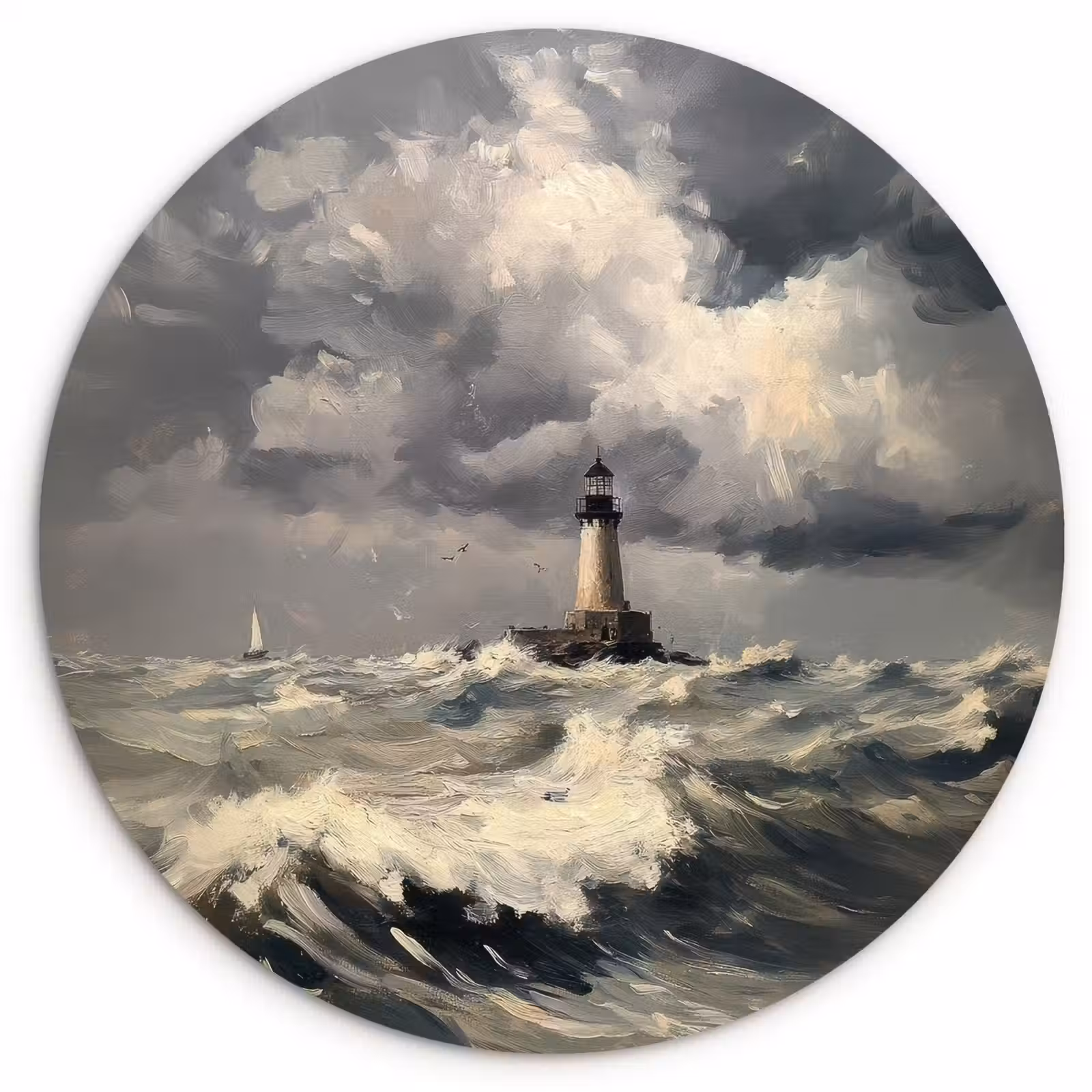 Muurcirkel - Vuurtoren - Golven - Storm — 1