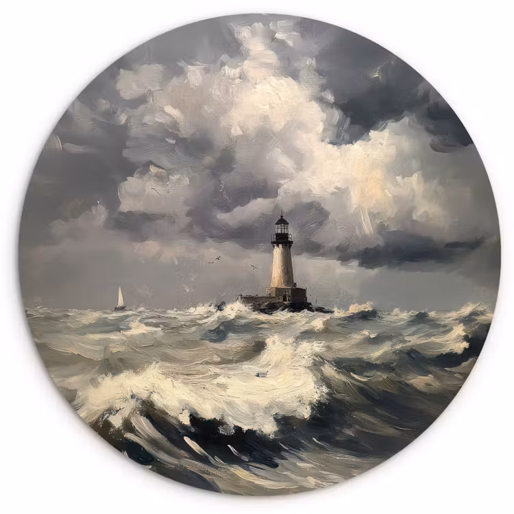 Muurcirkel - Vuurtoren - Golven - Storm — 1