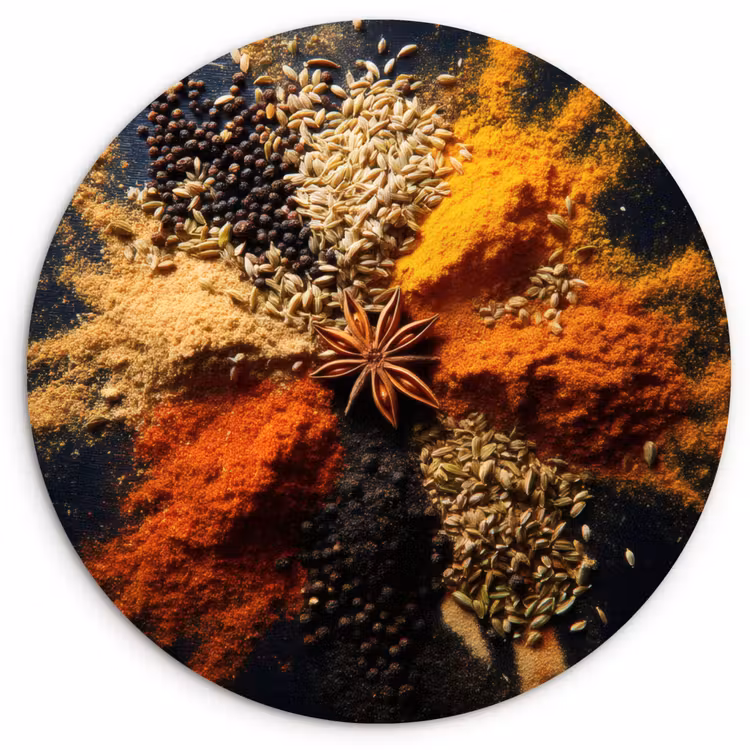 Muurcirkel - Specerijen - Explosie - Oranje — 1
