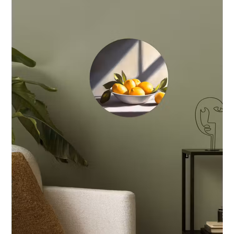 Behangcirkel - Citroenen - Stilleven - Geel — 3