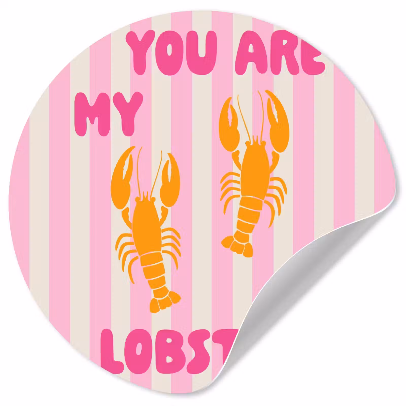 Behangcirkel - Lobster - Love - Valentijn — 1