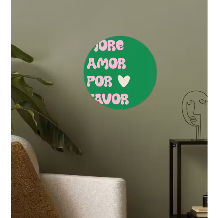 Behangcirkel - Amor - Valentijn - Groen - Tekst — 3
