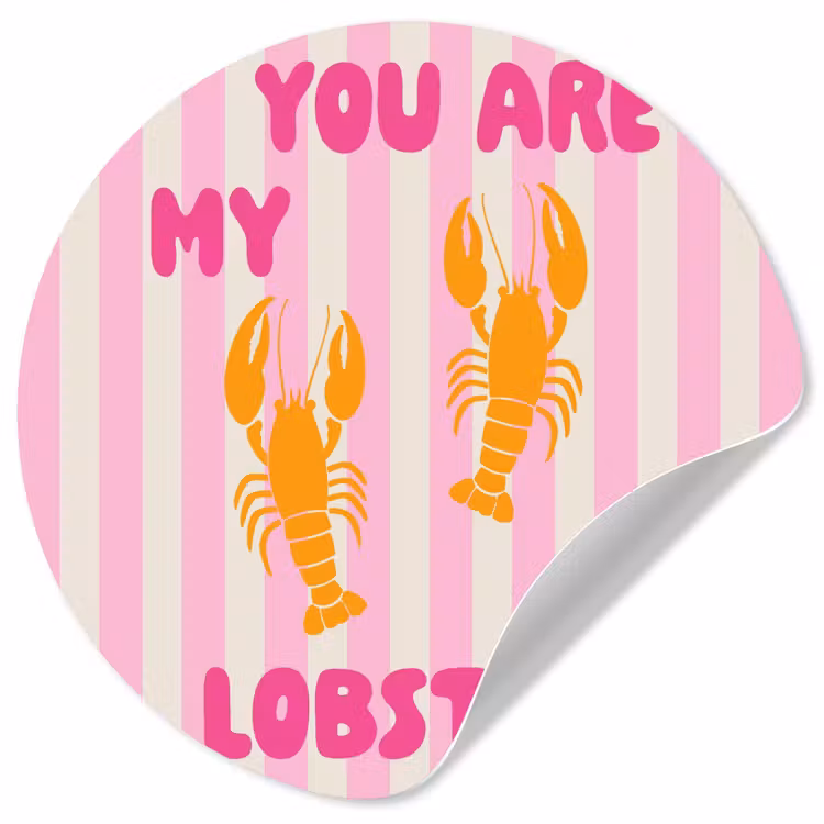 Behangcirkel - Lobster - Love - Valentijn — 1