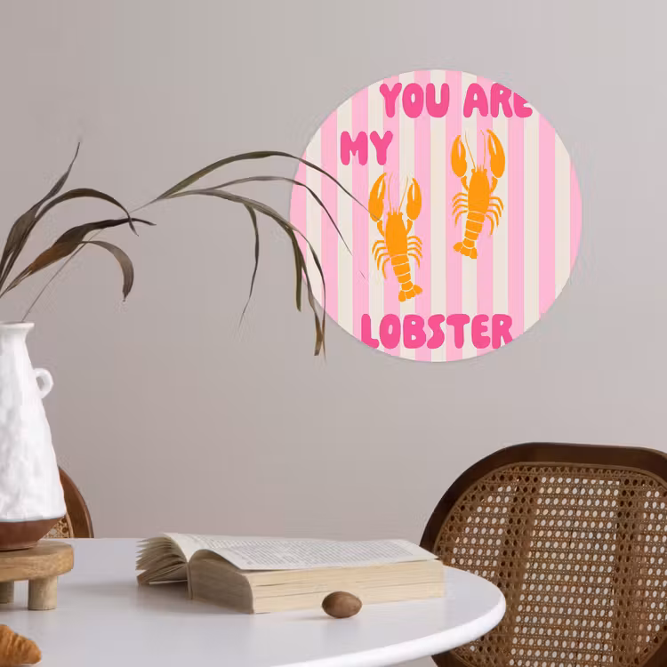 Behangcirkel - Lobster - Love - Valentijn — 4