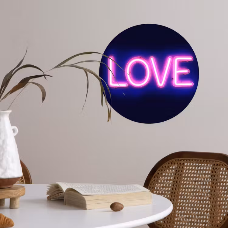 Behangcirkel - Neon - Love - Valentijn — 4