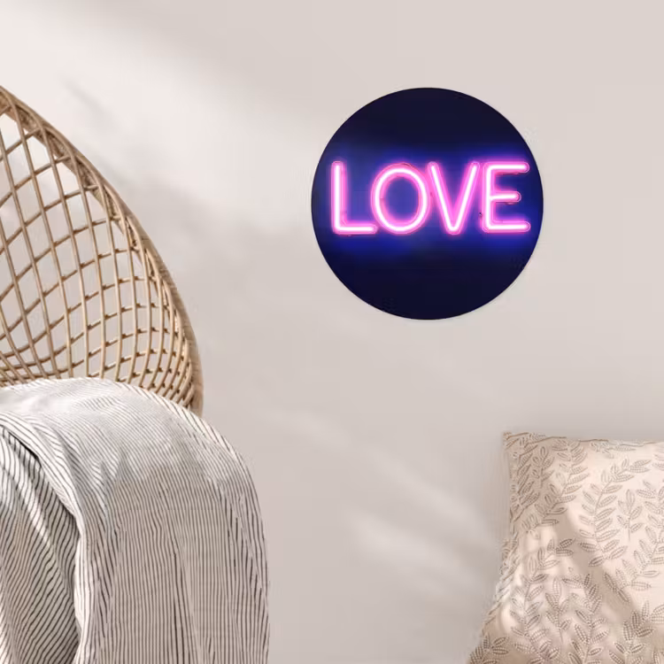 Behangcirkel - Neon - Love - Valentijn — 5
