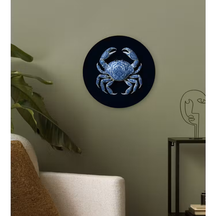 Muurcirkel - Krab - Delfts blauw - Dieren — 3