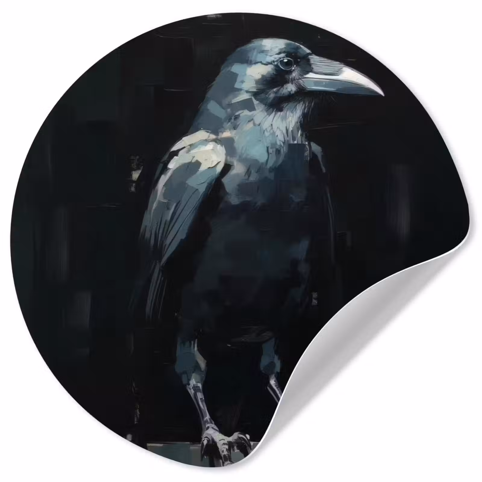 Behangcirkel - Raaf - Vogels - Zwart — 1