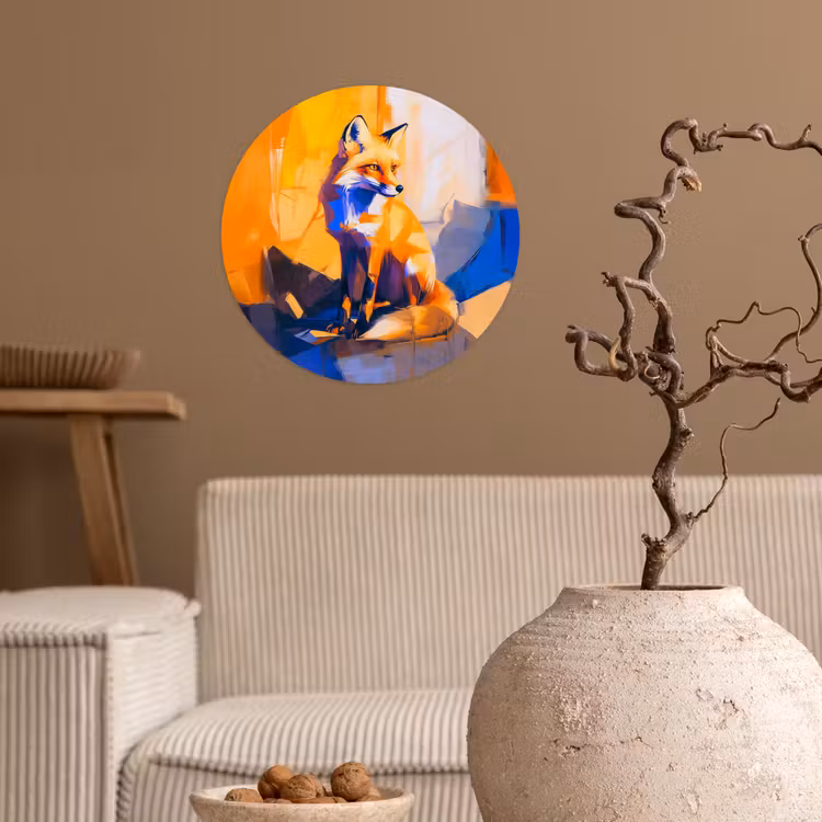 Behangcirkel - Vos - Oranje - Vormen - Abstract — 2