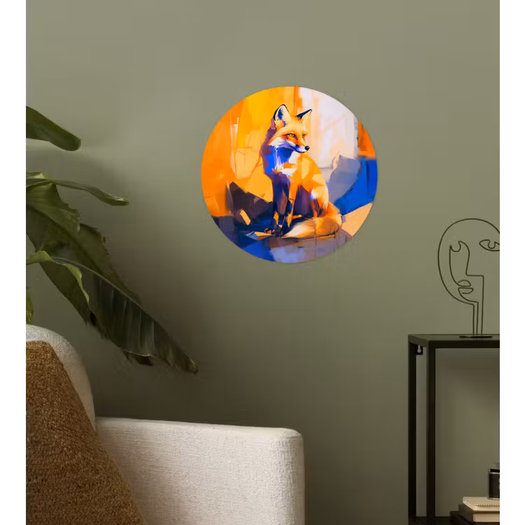 Behangcirkel - Vos - Oranje - Vormen - Abstract — 3